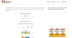 Desktop Screenshot of instantebaycalculator.com