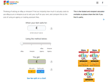 Tablet Screenshot of instantebaycalculator.com